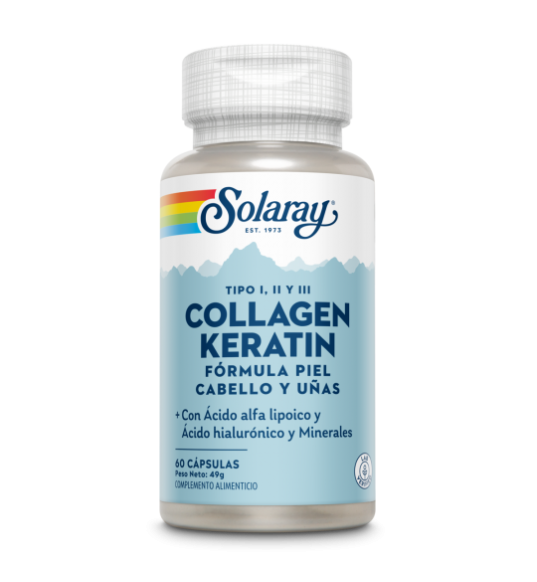 Collagen Keratin 60 Cápsulas - Solaray