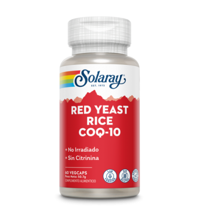 Red Yeast Rice Plus Q10 - 60 VegCaps - Solaray