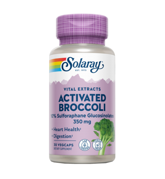 Activated Broccoli Seed Extract 350mg 30 VegCaps - Solaray