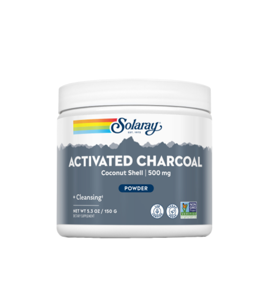 Charcoal Coconut Activated 500mg - Solaray