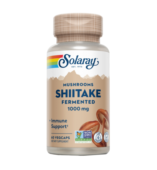 Shiitake 500mg 60 VegCaps - Solaray