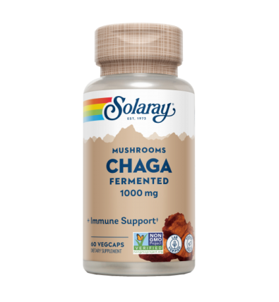 Chaga Fermented Mushroom 1kg 60 VegCaps - Solaray