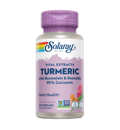 Turmeric (Bromelain & Boswelia) 60 VegCaps - Solaray