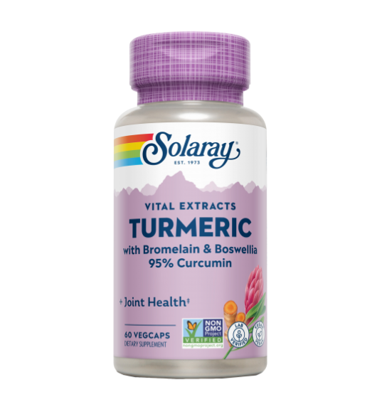 Turmeric (Bromelain & Boswelia) 60 VegCaps - Solaray