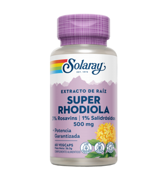 Super Rhodiola 500mg 60 VegCaps - Solaray