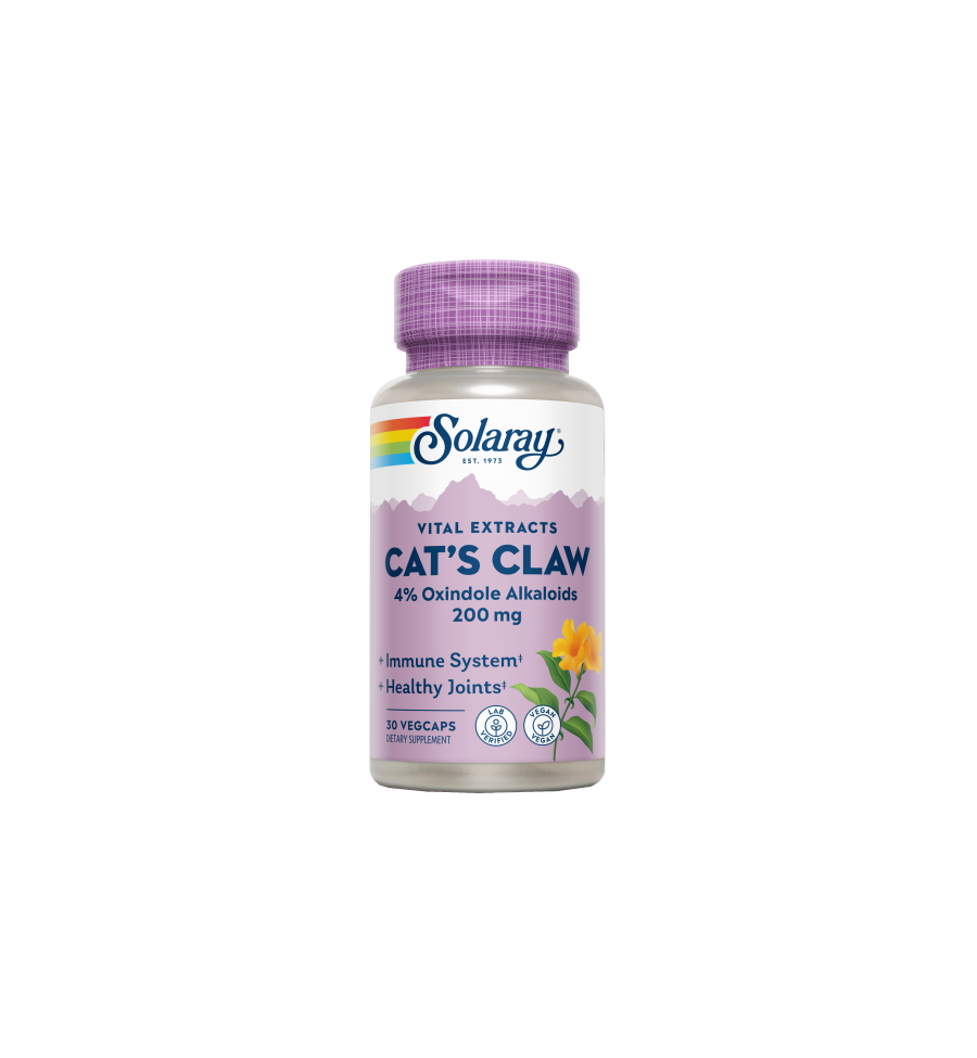 Cat's Claw (Uña de Gato) 200mg 30 VegCaps - Solaray