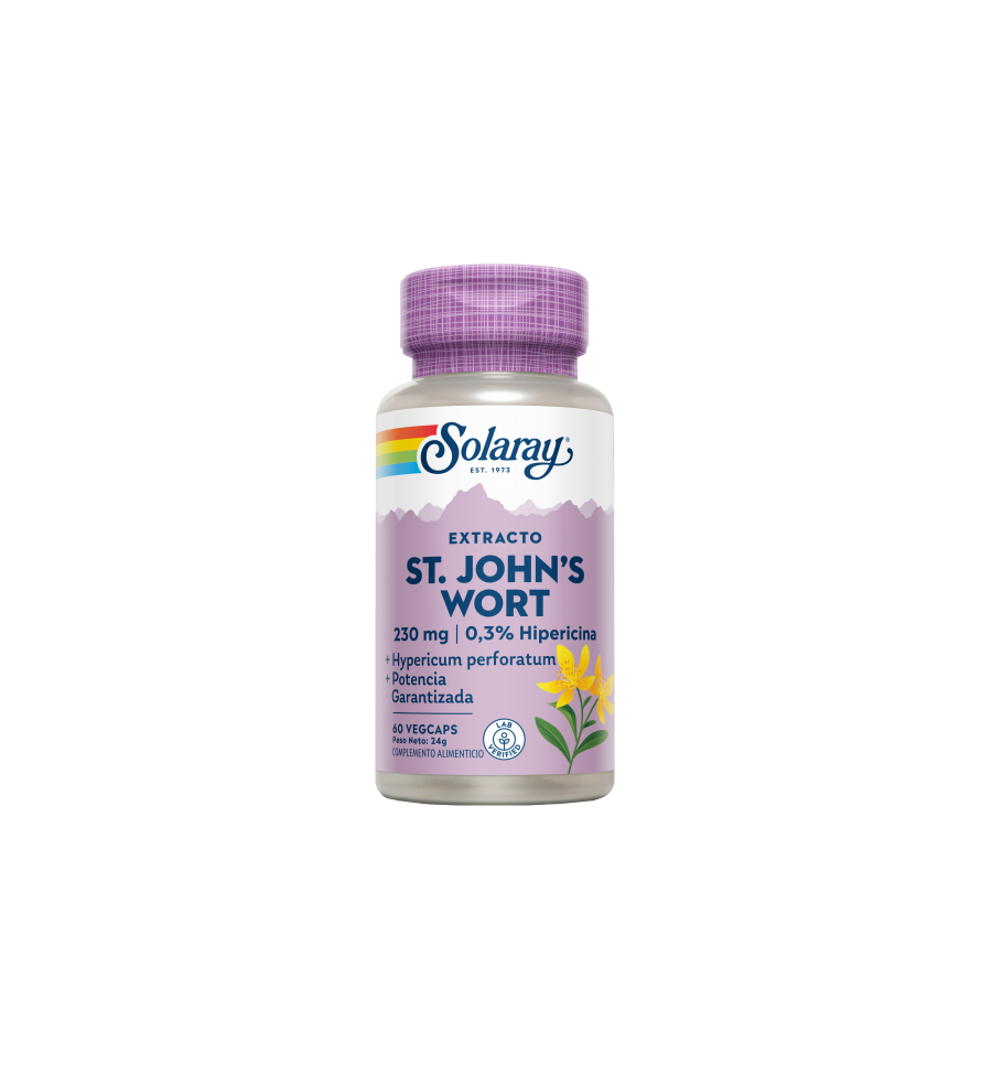 St. John's Wort 230mg 60 VegCaps - Solaray