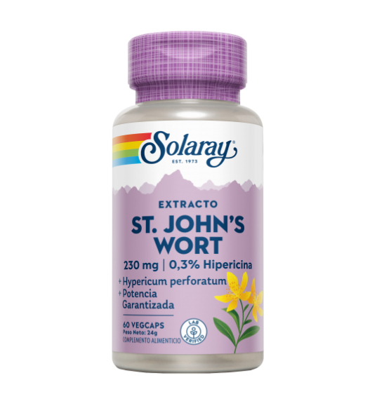 St. John's Wort 230mg 60 VegCaps - Solaray