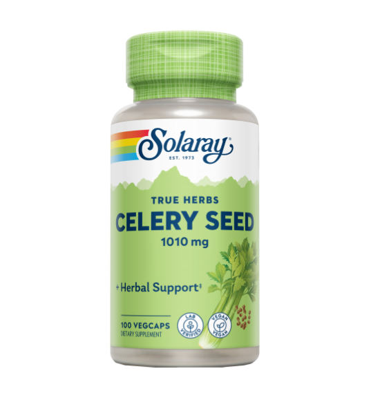 Celery Seed 505mg 100 VegCaps - Solaray