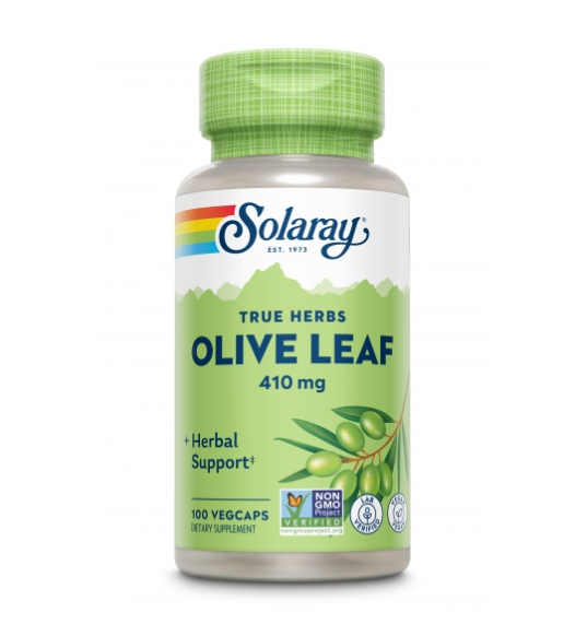 Olive Leaf 410mg 100 VegCaps - Solaray