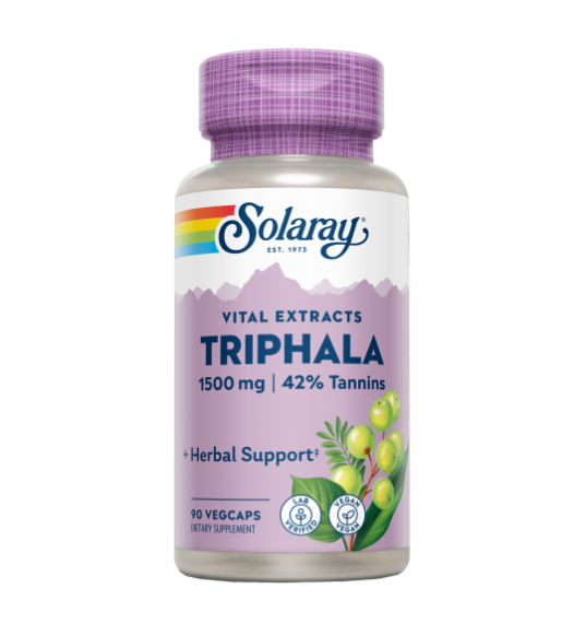 Triphala 1500mg 90 VegCaps - Solaray