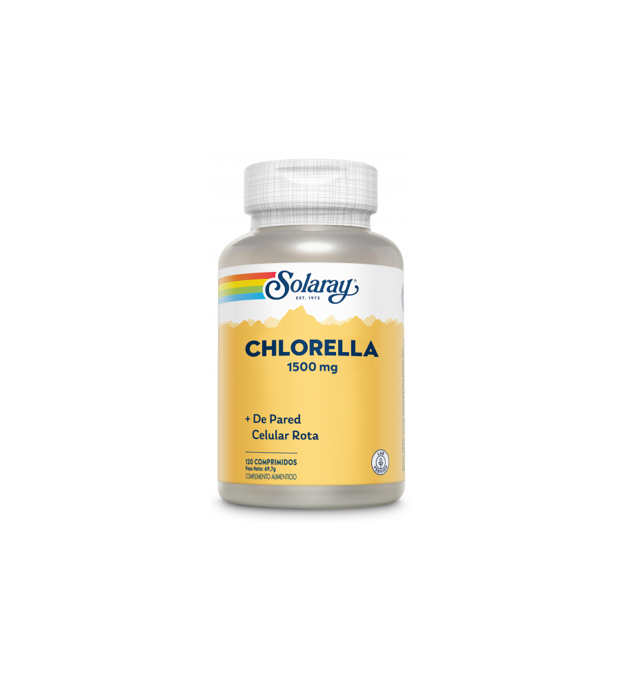 Chlorella 1500mg 120 Comprimidos - Solaray