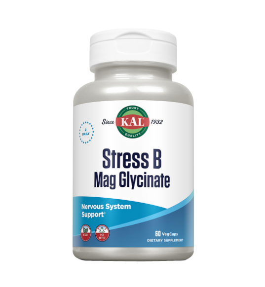 Stress B Mag Glycinate 60 VegCaps - KAL