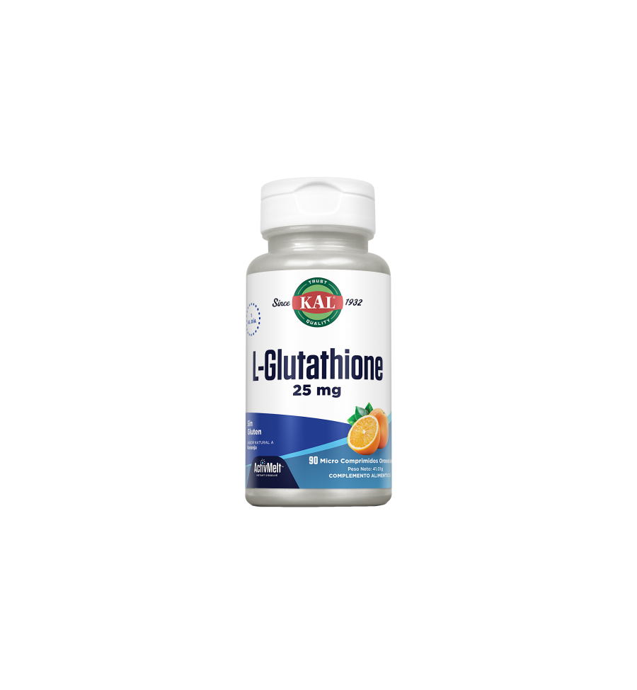 L Glutathione 25mg 90 Comprimidos - KAL