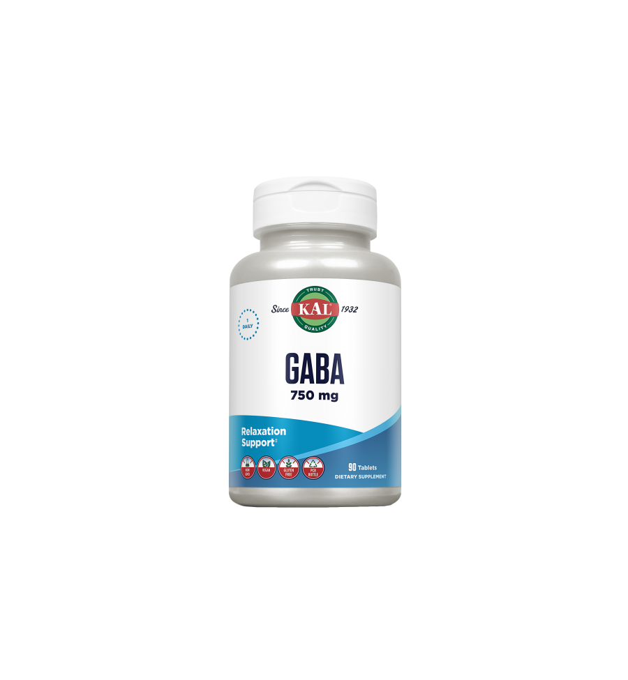 GABA 750mg 90 Comprimidos - KAL