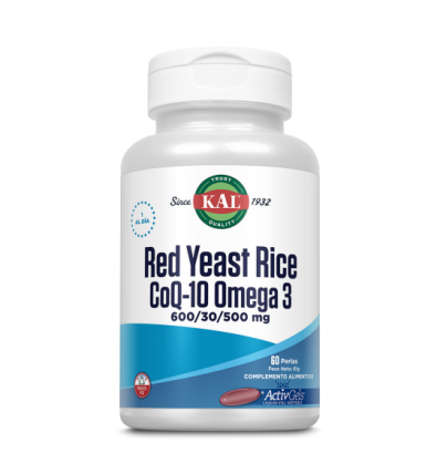 Kal Red Rice Q10 Omega 3 - 60 Activgels - KAL