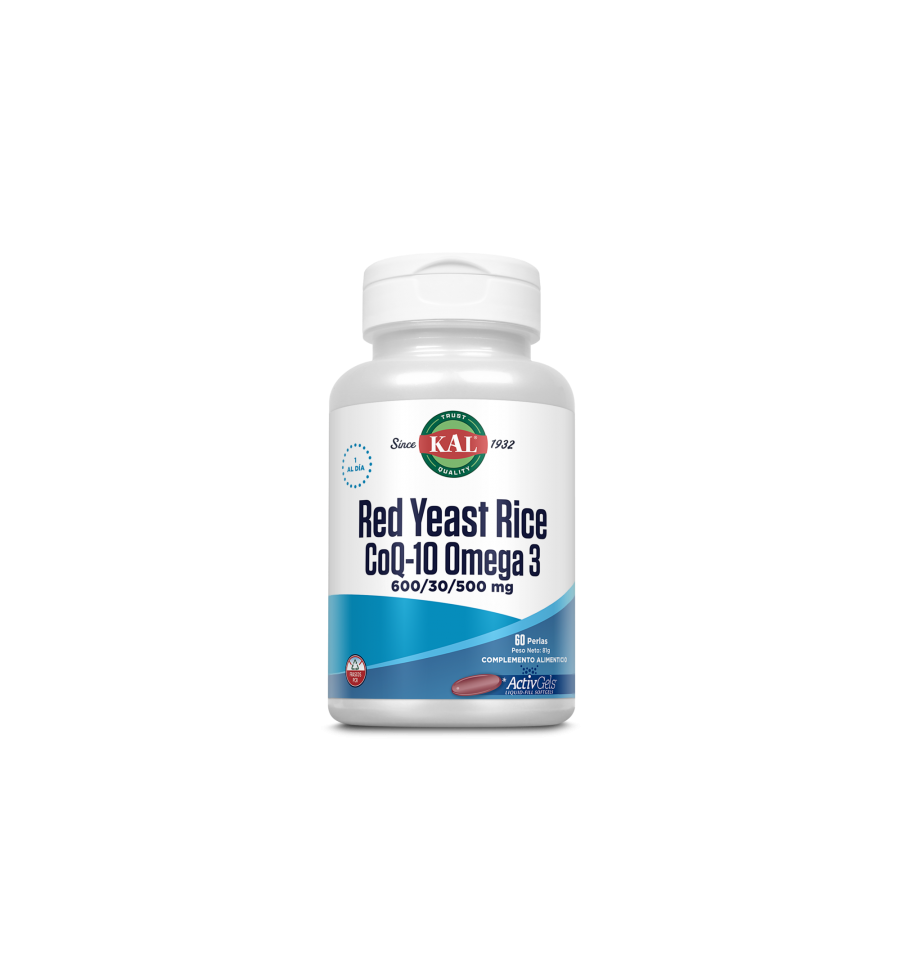 Kal Red Rice Q10 Omega 3 - 60 Activgels - KAL