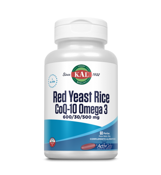 Kal Red Rice Q10 Omega 3 - 60 Activgels - KAL