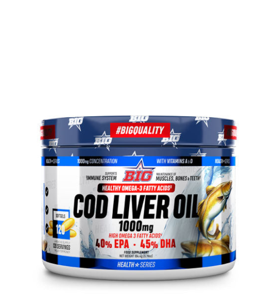 Cod Liver Oil 1000mg 120 Soft - BIG