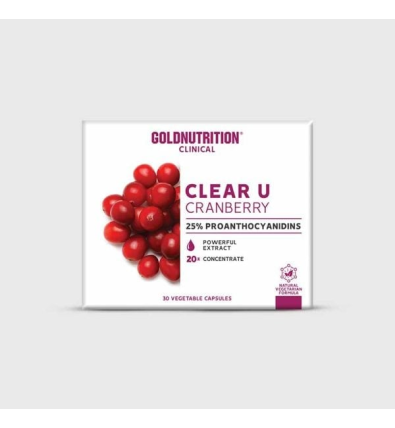 Clear-U Cranberry 20 Cápsulas - Gold Nutrition