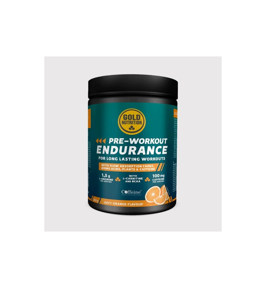 Pre-Workout Endurance Orange 300g - Gold Nutrition