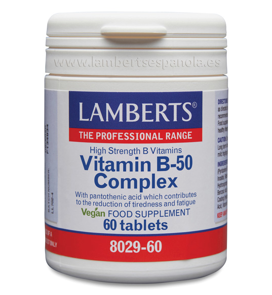 Complejo de Vitaminas B-50 60 Tabletas - Lamberts