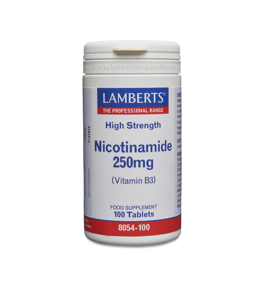 Nicotinamide 250mg 100 Tabletas - Lamberts