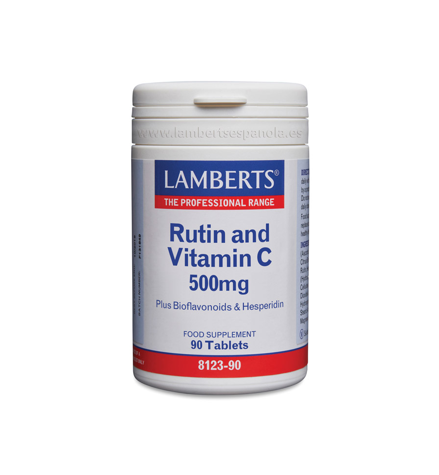 Rutina y Vitamina C 500mg 90 Tabletas - Lamberts