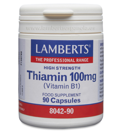 Tiamina 100mg 90 Cápsulas - Lamberts