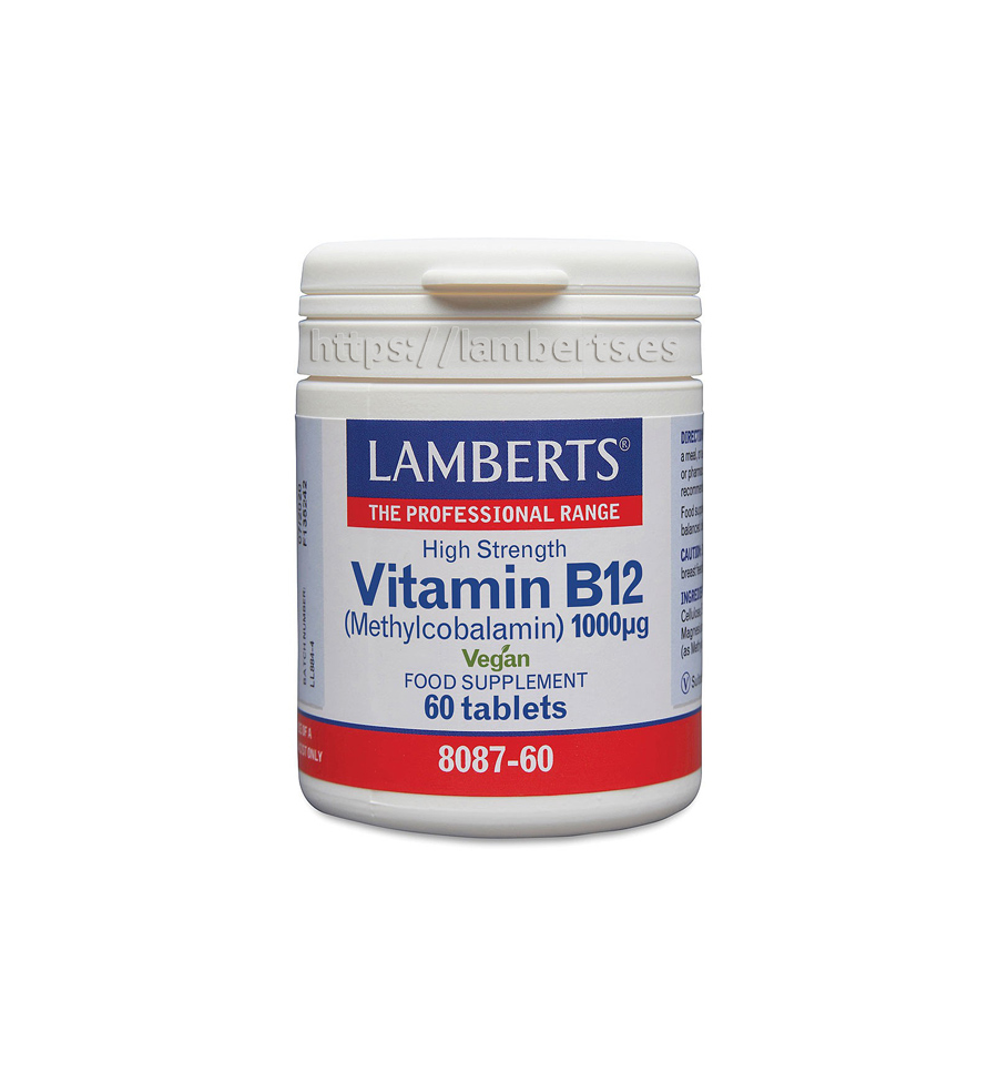 Vitamina B12 1000mcg 60 Tabletas - Lamberts