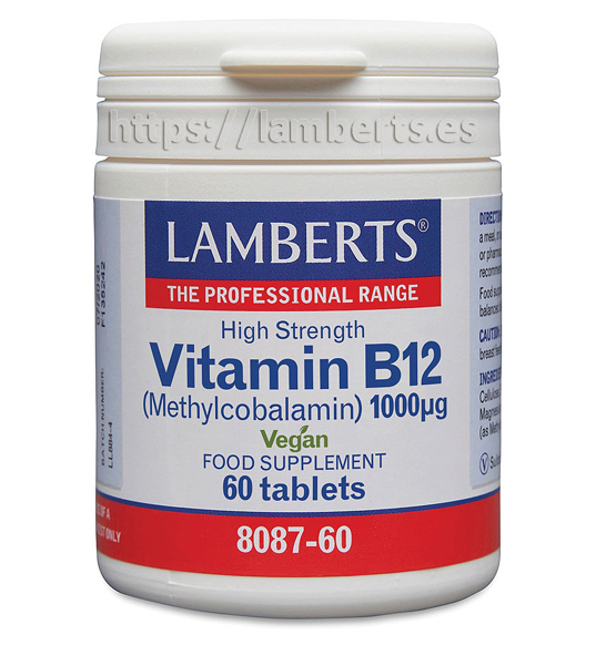 Vitamina B12 1000mcg 60 Tabletas - Lamberts