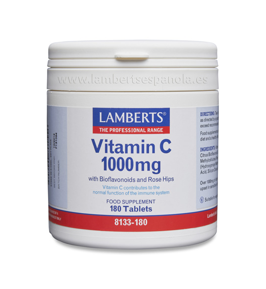 Vitamina C 1000mg 180 Tabletas - Lamberts