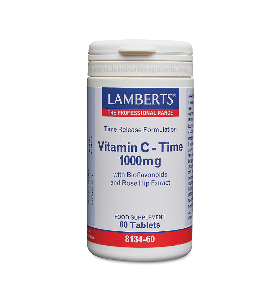 Vitamina C Time Release 1000mg 60 Tabletas - Lamberts