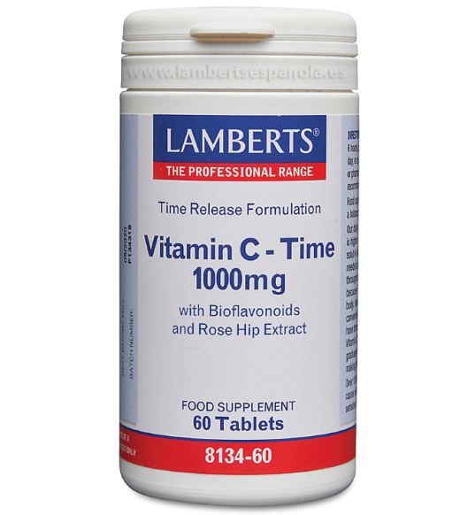 Vitamina C Time Release 1000mg 60 Tabletas - Lamberts