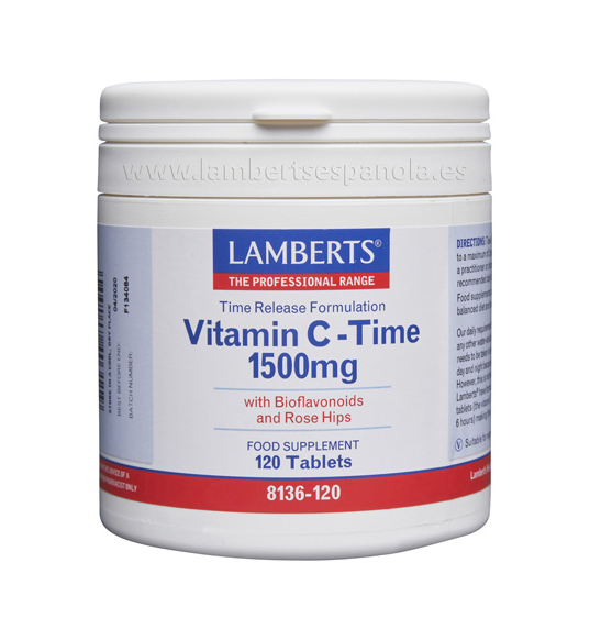 Vitamina C Time Release 1500mg 120 Tabletas - Lamberts