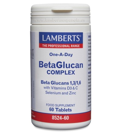 Complejo de Beta Glucanos más Vitaminas D3, C, Selenio y Zinc - Lamberts