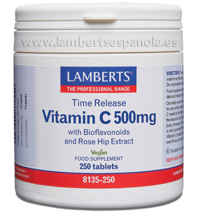 Vitamina C Time Release 500mg 250 Tabletas - Lamberts