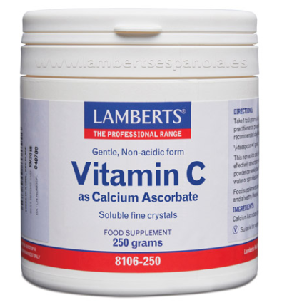 Vitamina C Ascorbato de Calcio 250g - Lamberts