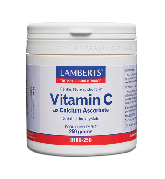 Vitamina C Ascorbato de Calcio 250g - Lamberts