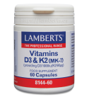 Vitamina D3 y K2 60 Cápsulas - Lamberts