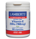 Vitamina E 250UI 100 Cápsulas - Lamberts