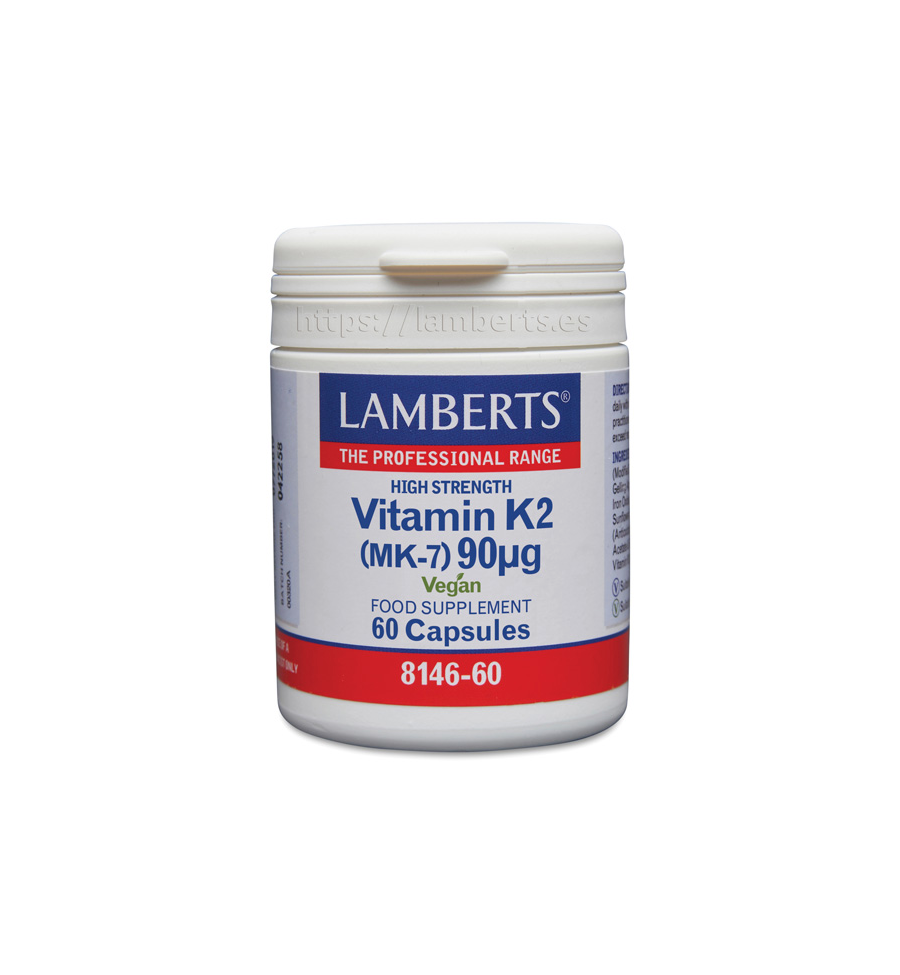 Vitamin K2 (MK7) 90mcg 60 Cápsulas - Lamberts