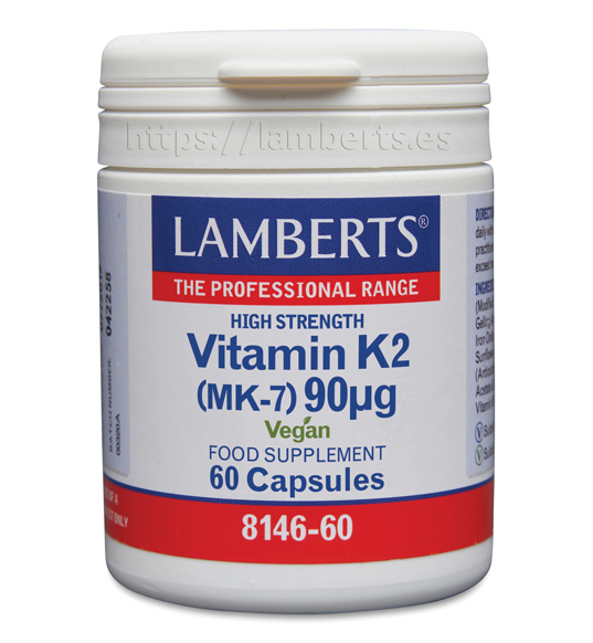 Vitamin K2 (MK7) 90mcg 60 Cápsulas - Lamberts