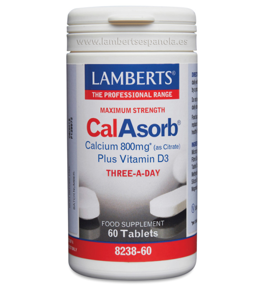 CalAsorb 800mg 60 Tabletas - Lamberts