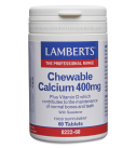 Chewable Calcium 400mg 60 Tabletas - Lamberts