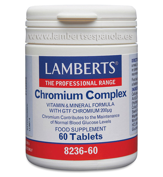 Chromium Complex 60 Tabletas - Lamberts