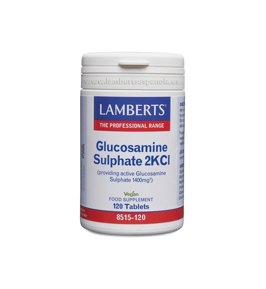 Sulfato de Glucosamina 2KCl 120 Tabletas - Lamberts