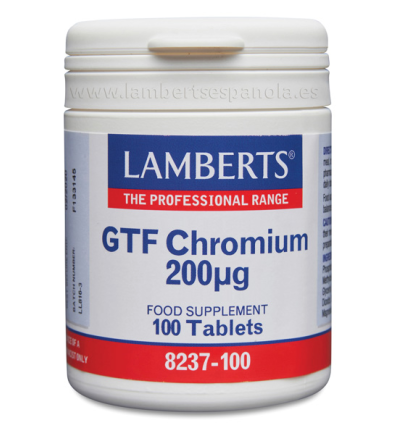 Cromo GTF 200mcg 100 Tabletas - Lamberts