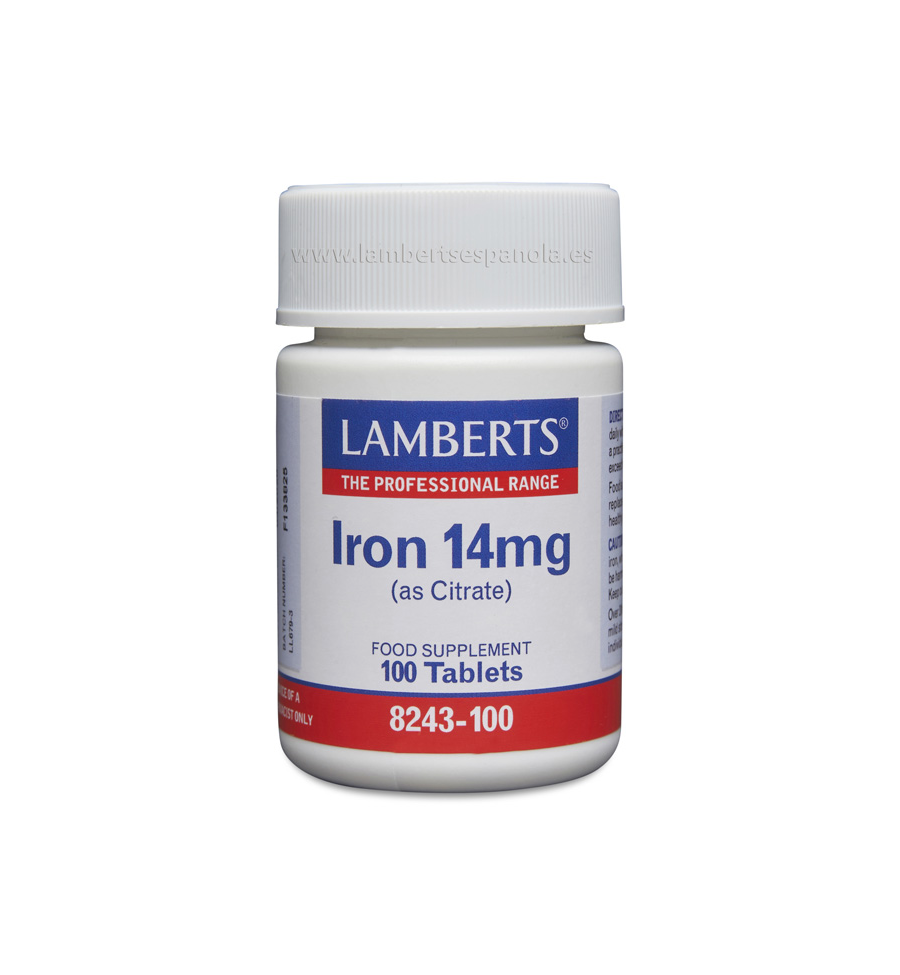 Iron 14mg 100 Tabletas - Lamberts