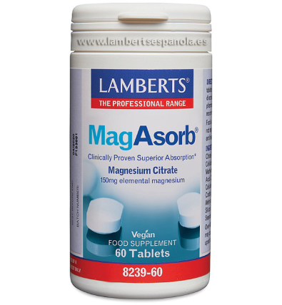 MagAsorb 150mg 60 Tabletas - Lamberts